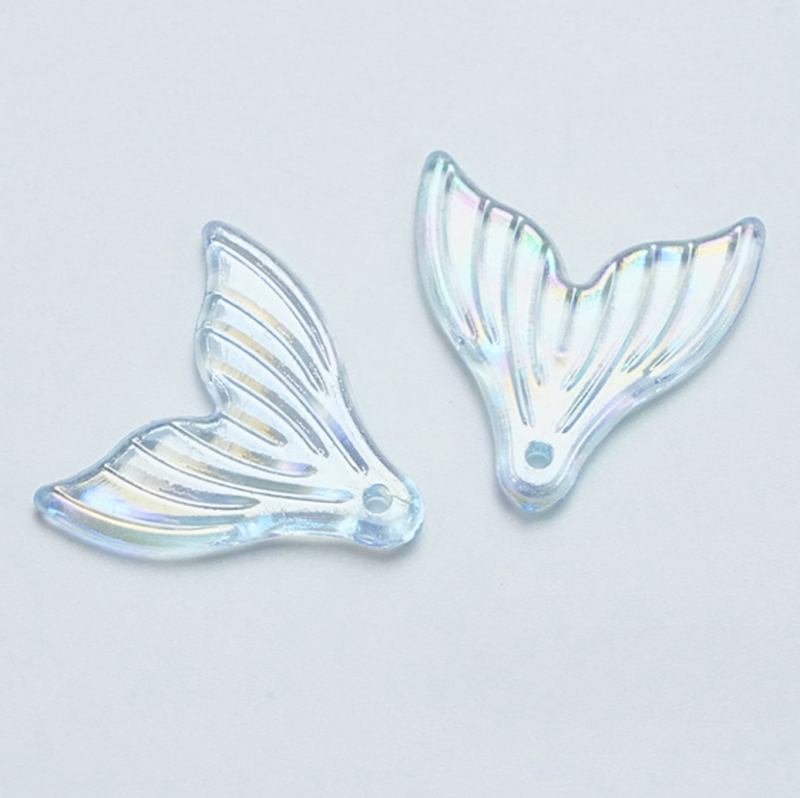 Accesorii DIY Acrilic Pandant cu coada de sirenă Placare electrolitică