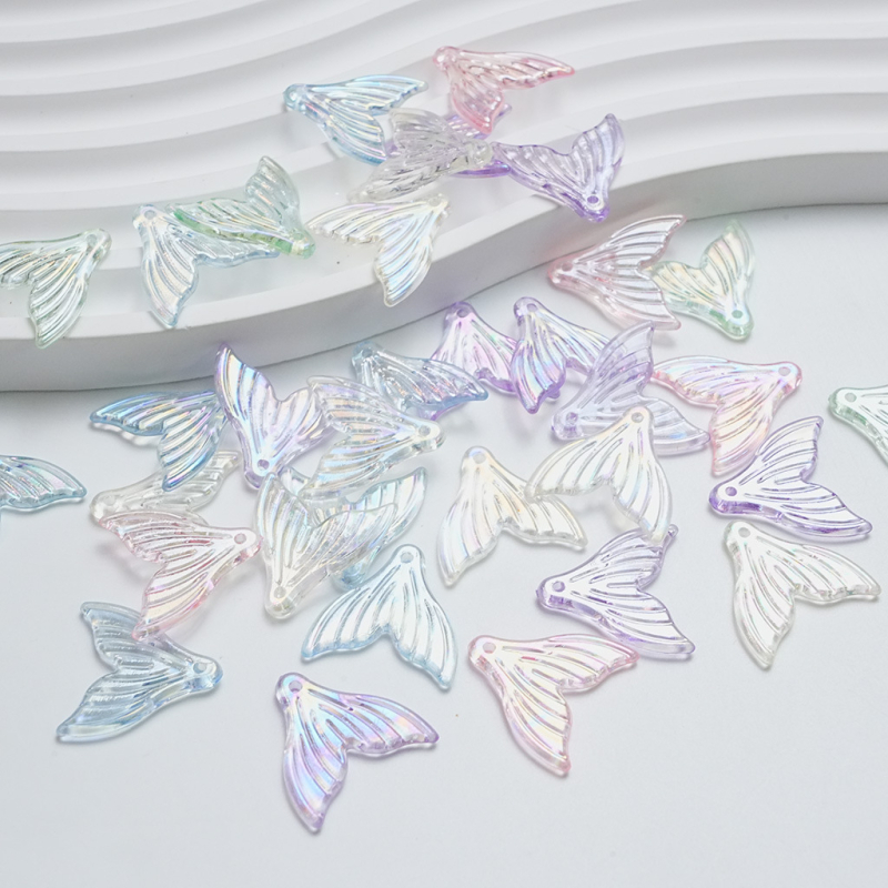 Accesorii DIY Acrilic Pandant cu coada de sirenă Placare electrolitică