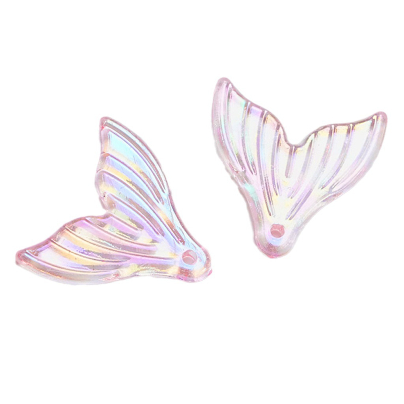 Accesorii DIY Acrilic Pandant cu coada de sirenă Placare electrolitică