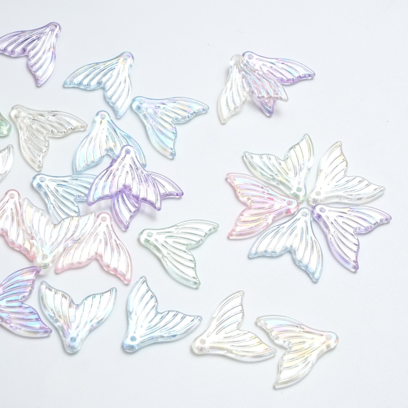 Accesorii DIY Acrilic Pandant cu coada de sirenă Placare electrolitică