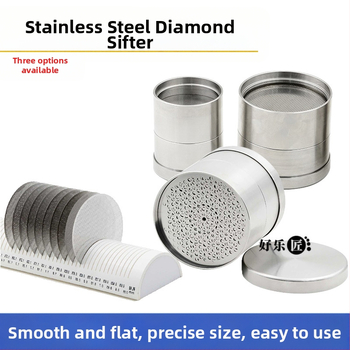 Диамантено сито за камъни и мъниста – неръждаема стомана, сито за перли и камъни, инструмент за измерване на бижута