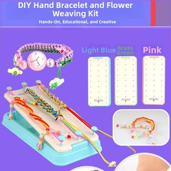 DIY rinkinys vaikų apyrankėms – etninio stiliaus, medžiaga: virvė; 2024 m. pavasaris; dėžutėje pakuojamas