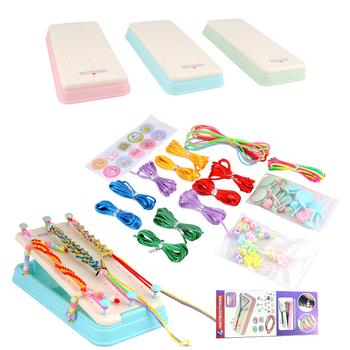 DIY rinkinys vaikų apyrankėms – etninio stiliaus, medžiaga: virvė; 2024 m. pavasaris; dėžutėje pakuojamas