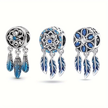Accesorii DIY din cupru, placare electrolitică, pandantiv Dreamcatcher lună, mărgele pentru brățară și colier, stil Xiao Xiang Feng, proaspăt și dulce