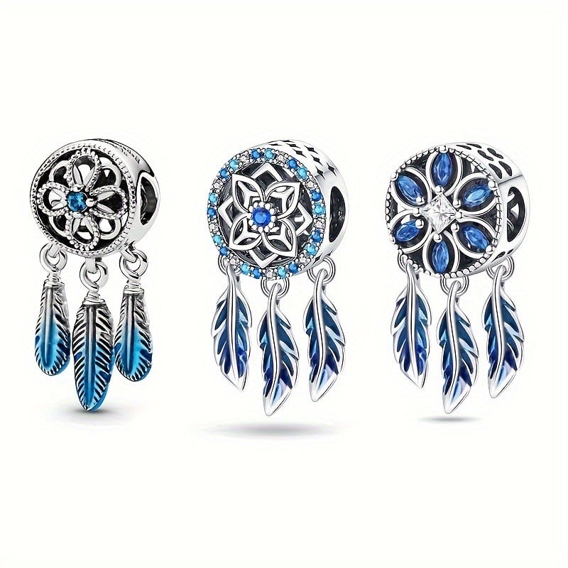 Accesorii DIY din cupru, placare electrolitică, pandantiv Dreamcatcher lună, mărgele pentru brățară și colier, stil Xiao Xiang Feng, proaspăt și dulce