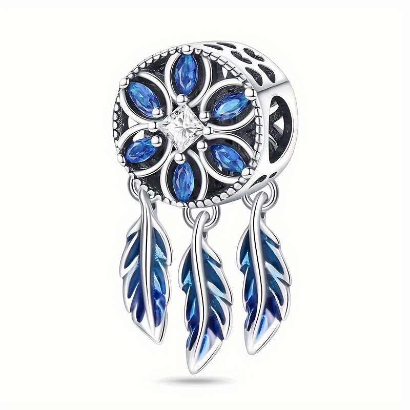 Accesorii DIY din cupru, placare electrolitică, pandantiv Dreamcatcher lună, mărgele pentru brățară și colier, stil Xiao Xiang Feng, proaspăt și dulce