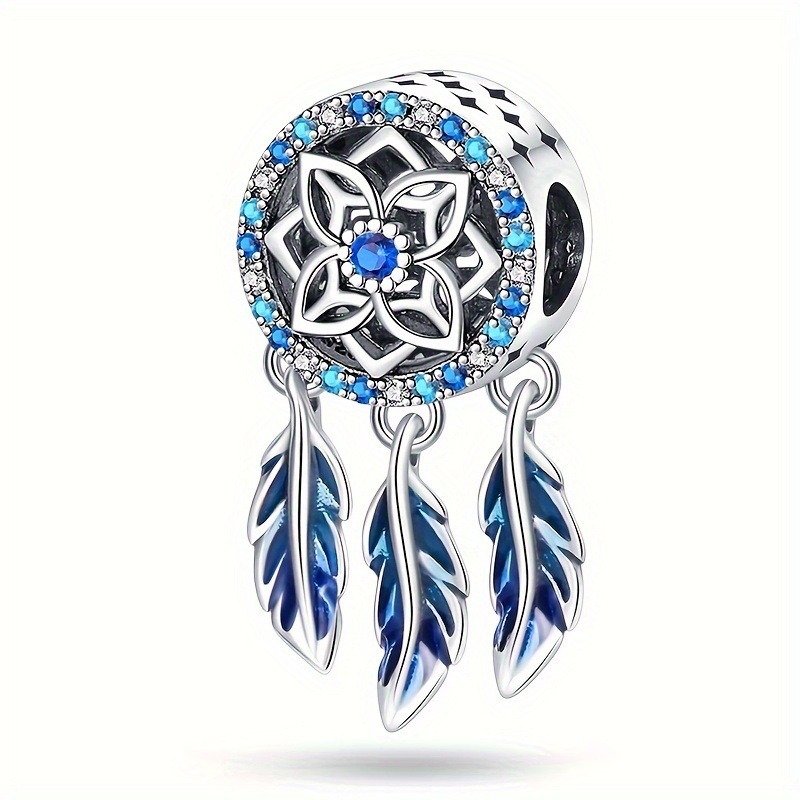 Accesorii DIY din cupru, placare electrolitică, pandantiv Dreamcatcher lună, mărgele pentru brățară și colier, stil Xiao Xiang Feng, proaspăt și dulce