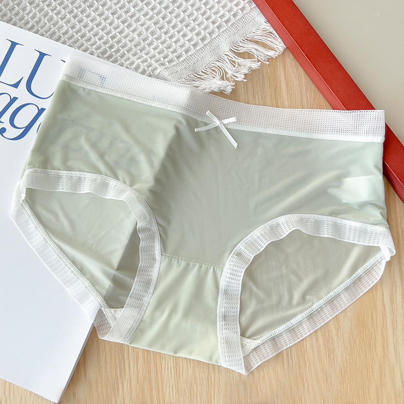 Γυναικείες μπικίνι μεσαίας μέσης από νάιλον, δαντελένιος φιόγκος, πλεκτές, 41-50D