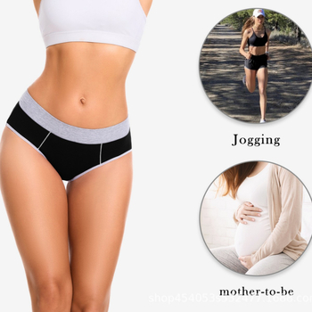 Дамски памучни бикини с висока талия, дишащи, оформящи талията и повдигащи седалището, плетени, 95–100% памук