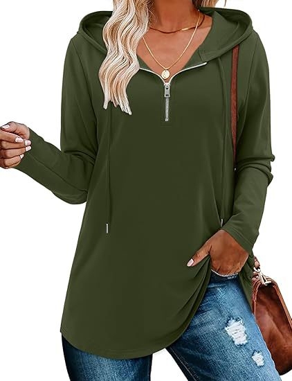 Hanorac damă cu glugă și fermoar parțial, talie strânsă, mâneci lungi, amestec bumbac-poliester