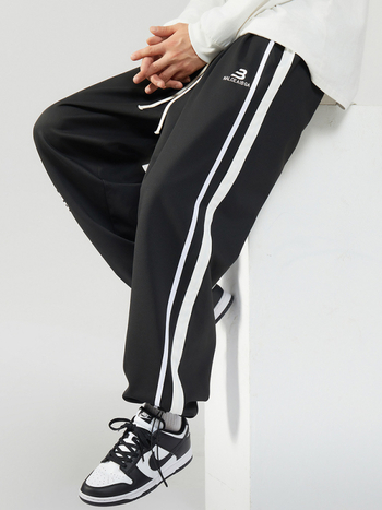 Aristocrat in love Ανδρικά παντελόνια casual με χαλαρή γραμμή, κλείσιμο με κορδόνι, ίσιο παντελόνι, 100% πολυεστέρας, εκτύπωση με γράμματα