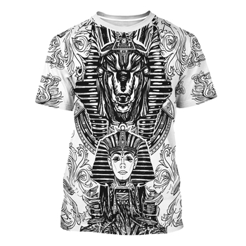 T‑shirt με στρογγυλή λαιμόκοψη, 3D εκτύπωση, κοντά μανίκια, χαλαρή γραμμή, πολυεστέρας