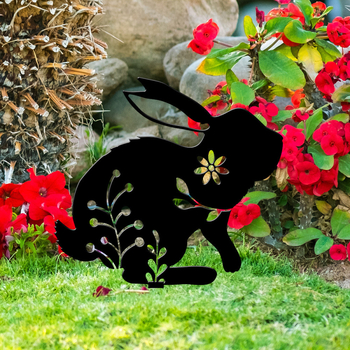 Yiwo Великденско зайче за двор – декоративна табелка за оформление на двора; Марка: Yiwo; Приложим празник: Великден; Категория на продукта: Елементи за оформление на двор; Тип на продукта: Табелка за двор