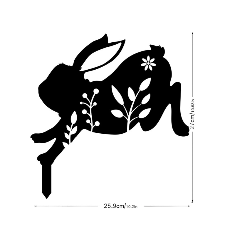 Yiwo Великденско зайче за двор – декоративна табелка за оформление на двора; Марка: Yiwo; Приложим празник: Великден; Категория на продукта: Елементи за оформление на двор; Тип на продукта: Табелка за двор