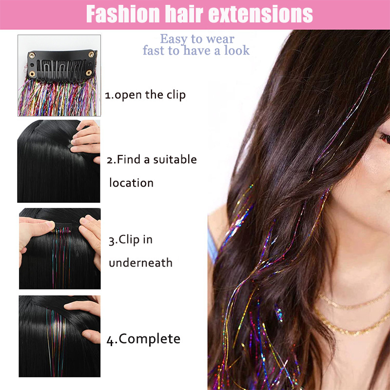 SW301 parūkas gabals ar augstas temperatūras vadā, taisni mati, sprādzei savienojums ar pagarinājumu, bez apkures krāsošanas