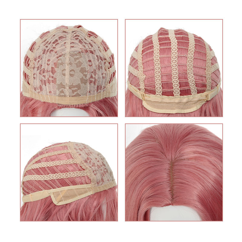 DM800 къса къдрава перука, жица с висока температура, механизъм, подходяща за боядисване