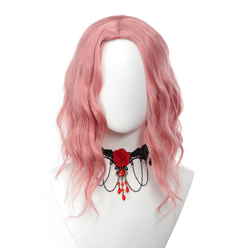 DM800 къса къдрава перука, жица с висока температура, механизъм, подходяща за боядисване