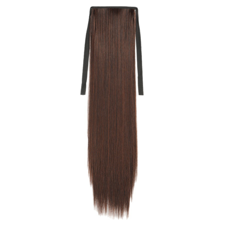 Parūka ar asti — divkārša aste, garas taisnas matu, sintētiskas šķiedras, augstas temperatūras izturība, nav krāsojama