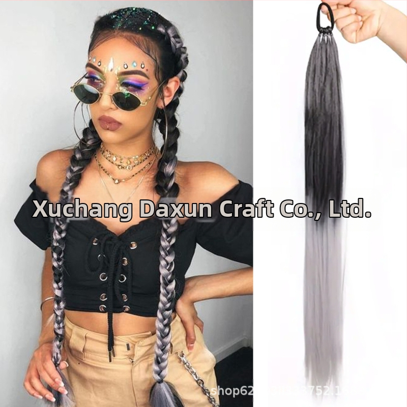 Poni parūka no termiski izturīgām šķiedrām, mehāniska konstrukcija, krāsošana un perm pieļauta