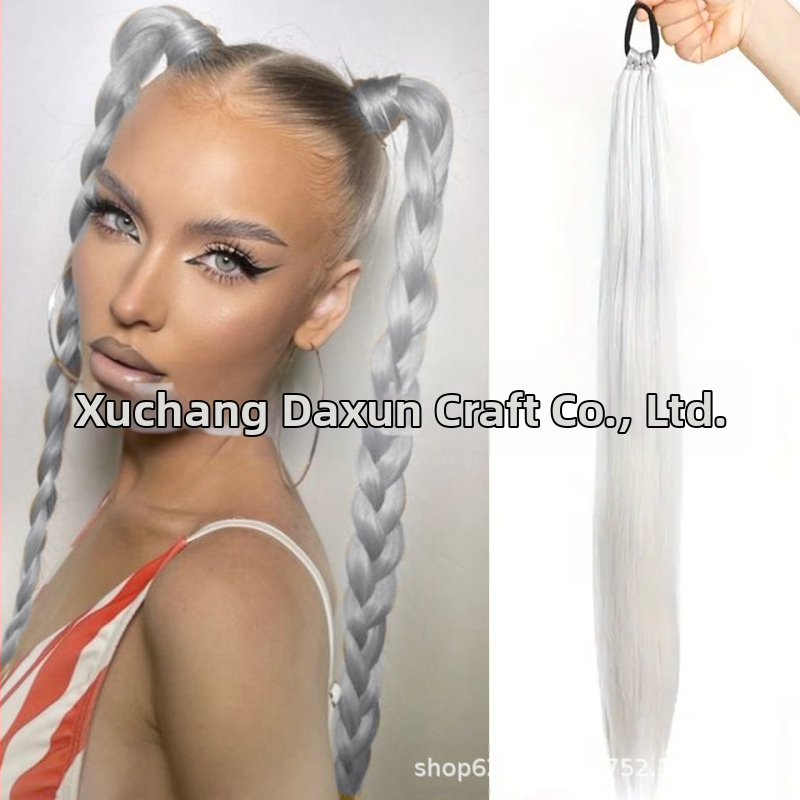 Poni parūka no termiski izturīgām šķiedrām, mehāniska konstrukcija, krāsošana un perm pieļauta