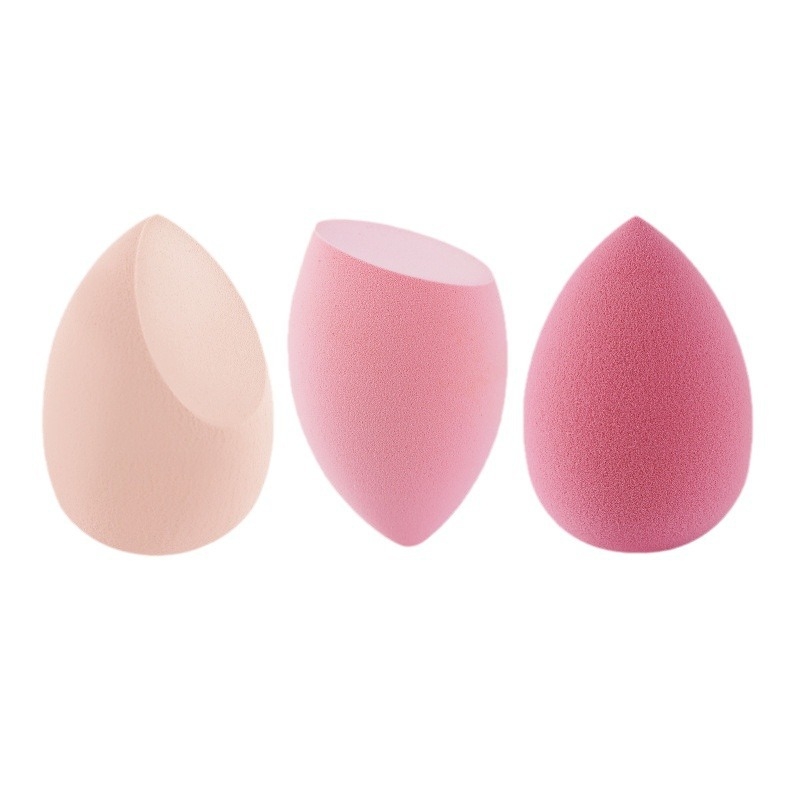 Σφουγγάρι μακιγιάζ με μορφή κολοκύθας, γωνιώδης τομή με σχέδιο σταγόνας νερού, υδρόφιλο χωρίς λατέξ