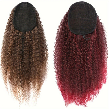 Ponytail parūka – pūkaina viļņota tekstūra, vilkšanas aukla, temperatūrai izturīgas šķiedras, modelis SW309-1B, Xuchang Youju hair products