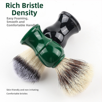 Σετ βούρτσας για γένια και μπολ αφρού ξυρίσματος, πλαστικό, χωρητικότητα 100 ml