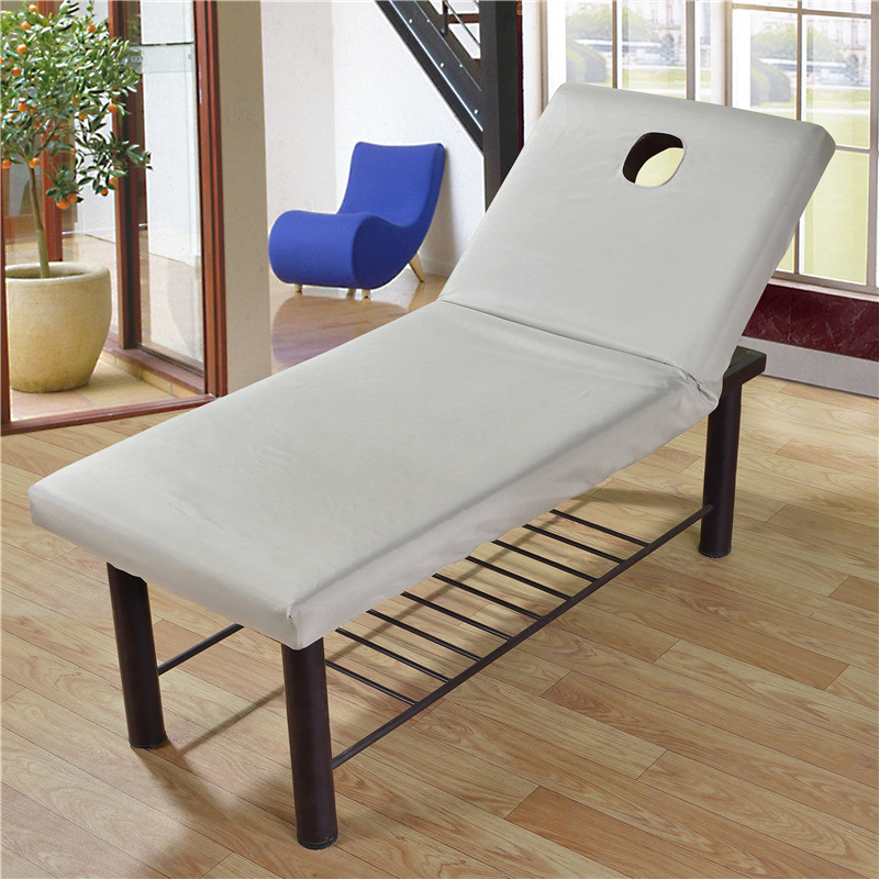 Βουρτσισμένο σεντόνι με λάστιχο για κρεβάτι ομορφιάς σε σπα – Twill ύφανση, βαφή αντίδρασης