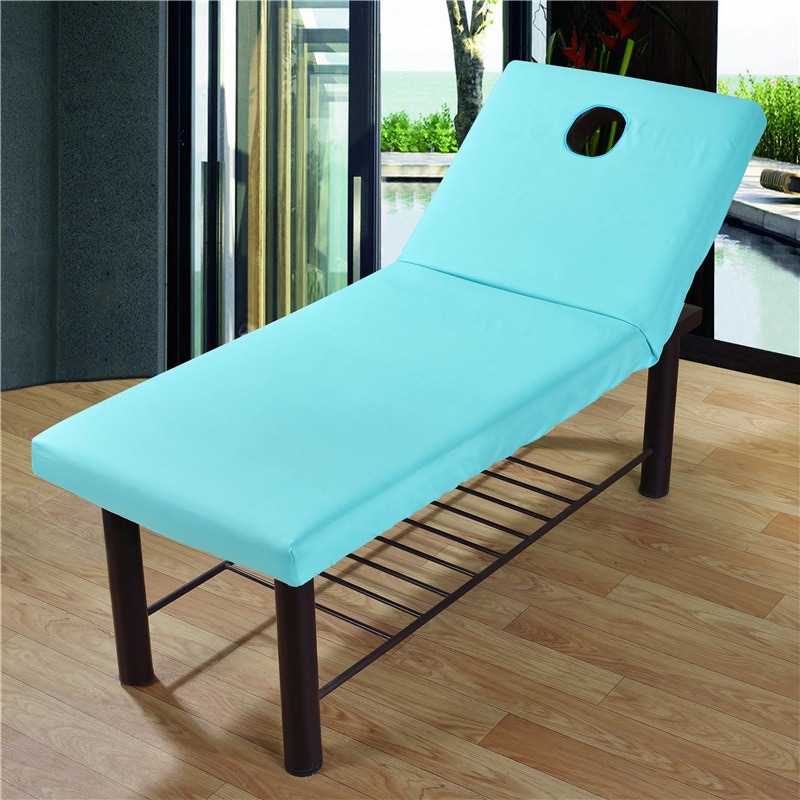 Βουρτσισμένο σεντόνι με λάστιχο για κρεβάτι ομορφιάς σε σπα – Twill ύφανση, βαφή αντίδρασης