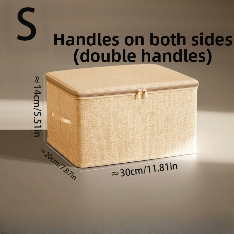 Drabužių saugyklos dėžė - Sulankstoma, Talpa 50 L, Medžiaga: kationinis audinys, Nešiojama, Dulkėms ir drėgmei atspari