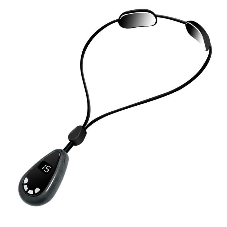 Cervikalni masažer s toplinskim kompresom i EMS mikrostrujom, baterijsko napajanje, model JZY-001, 58 g