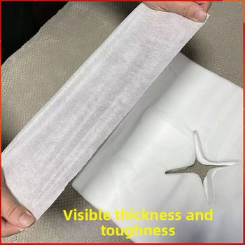 Μονόχρηστο υπόστρωμα προσώπου για μασάζ από μη υφασμένο ύφασμα, πάχος 0,5, με εκτύπωση λογότυπου και δυνατότητα εξατομίκευσης, συσκευασία 200 τεμάχια.