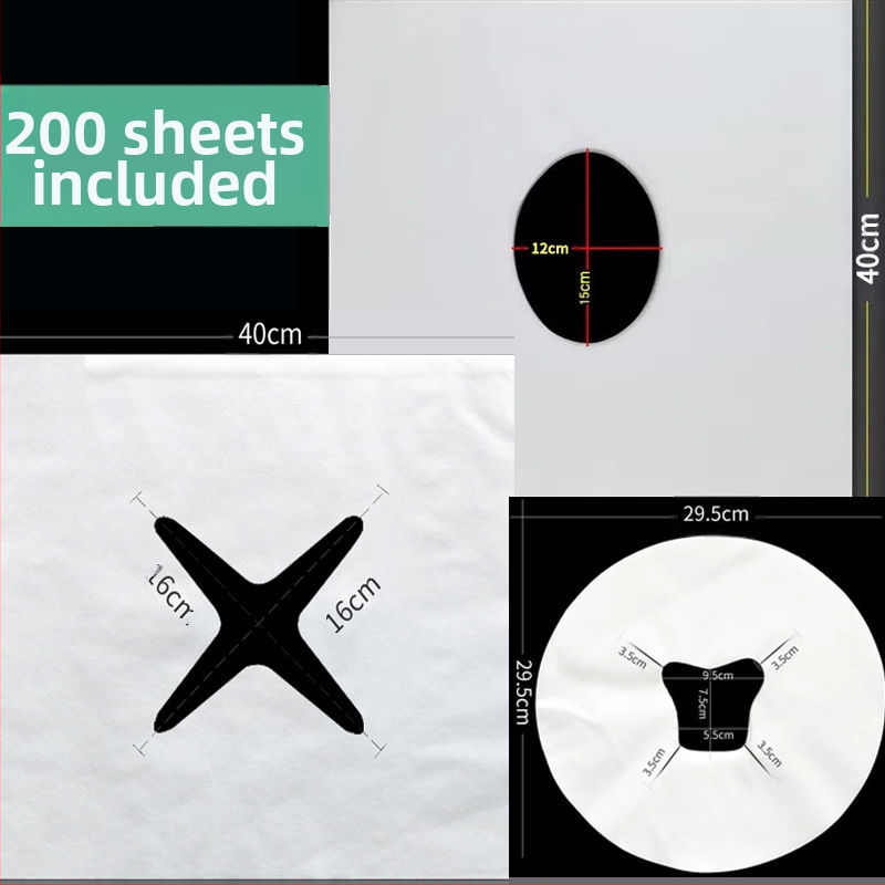 Μονόχρηστο υπόστρωμα προσώπου για μασάζ από μη υφασμένο ύφασμα, πάχος 0,5, με εκτύπωση λογότυπου και δυνατότητα εξατομίκευσης, συσκευασία 200 τεμάχια.