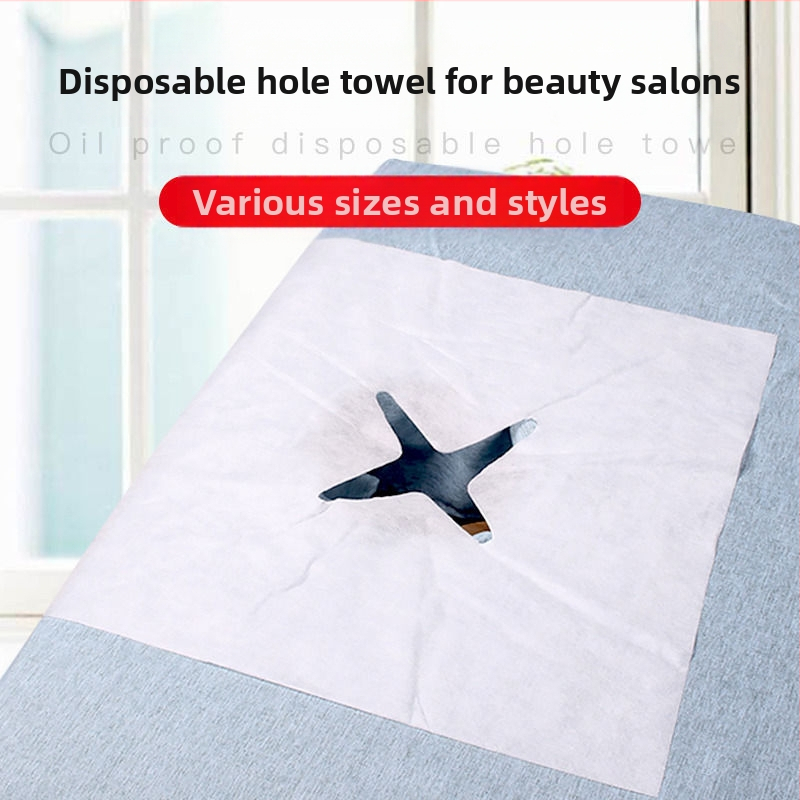 Еднократна лицева подложка за масаж от нетъкан текстил, дебелина 0.5, с печат на лого и възможност за персонализация, опаковка 200 бр.