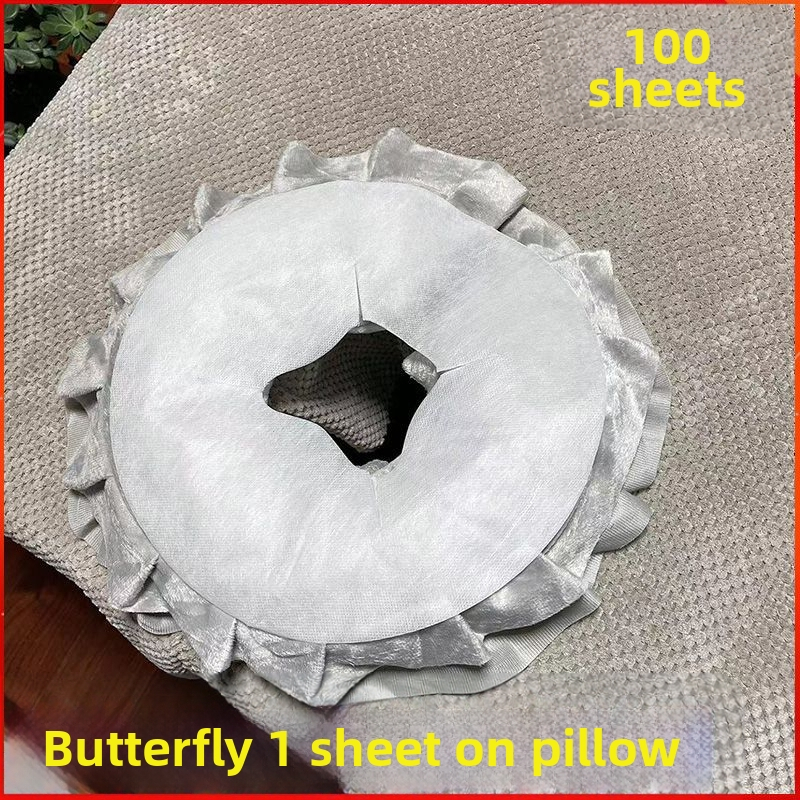 Μονόχρηστο υπόστρωμα προσώπου για μασάζ από μη υφασμένο ύφασμα, πάχος 0,5, με εκτύπωση λογότυπου και δυνατότητα εξατομίκευσης, συσκευασία 200 τεμάχια.