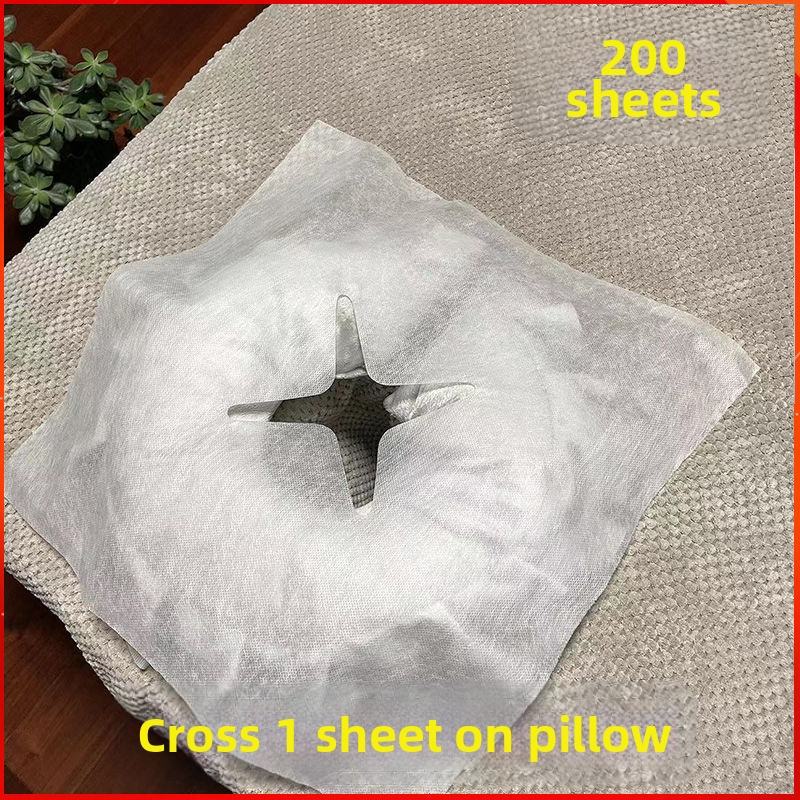 Μονόχρηστο υπόστρωμα προσώπου για μασάζ από μη υφασμένο ύφασμα, πάχος 0,5, με εκτύπωση λογότυπου και δυνατότητα εξατομίκευσης, συσκευασία 200 τεμάχια.