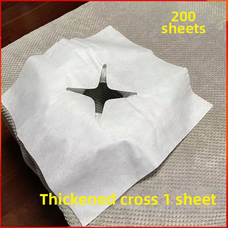 Μονόχρηστο υπόστρωμα προσώπου για μασάζ από μη υφασμένο ύφασμα, πάχος 0,5, με εκτύπωση λογότυπου και δυνατότητα εξατομίκευσης, συσκευασία 200 τεμάχια.