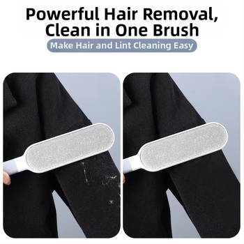 Statinis plaukų šalinimo šepetėlis – plastikinė konstrukcija, tinka drabužiams, paklodėms ir paltams; kilmė Zhejiang; pristatymas 2013 m. pavasarį; modernus paprastas stilius