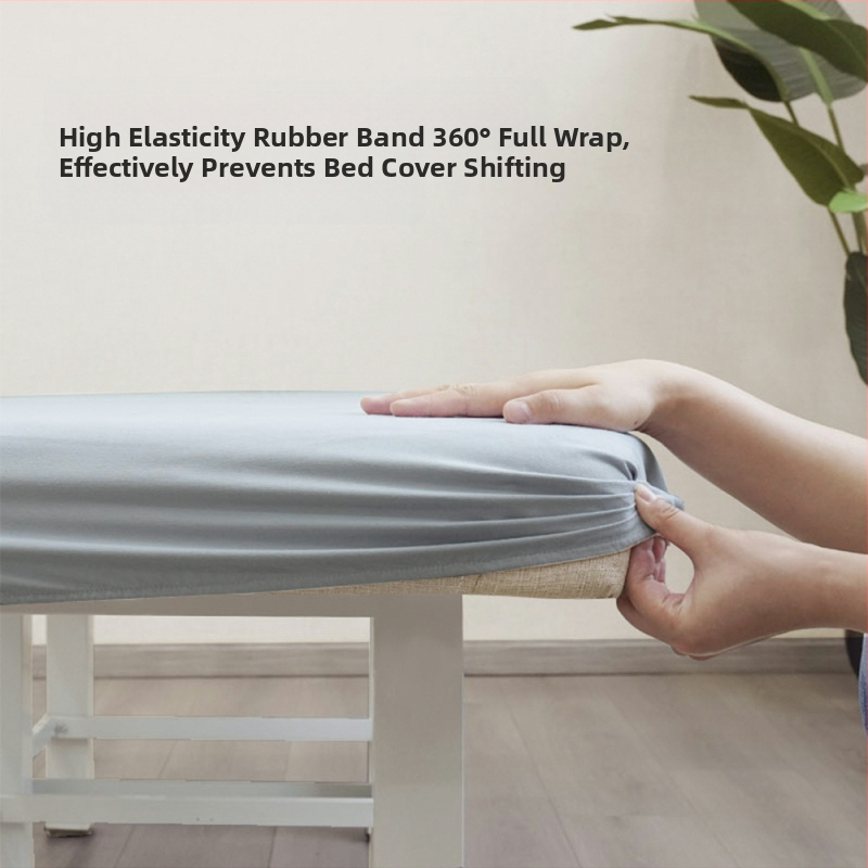 Прилягащ чаршаф за бюти легло, химическо влакно, бриширан плат, реактивен печат и боядисване, с възможност за персонализация, модерен минималистичен стил