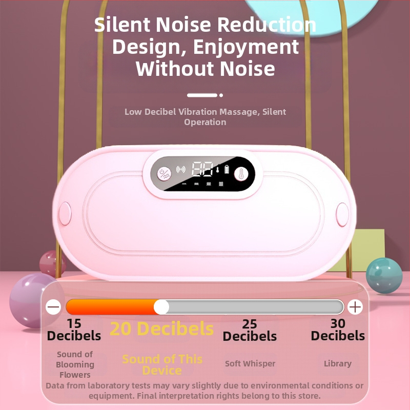 Pilvo šildymo juosta su vibracine masažu, modelis Y20, įkraunama, laikmatis, temperatūra 50–60°C