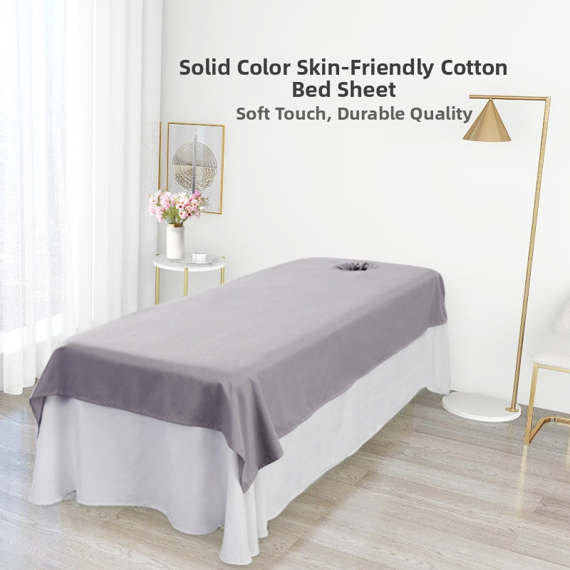 Aibang полиестер-памук спален чаршаф, еднотонен модел, реактивно печатане и боядисване, модерен минималистичен стил