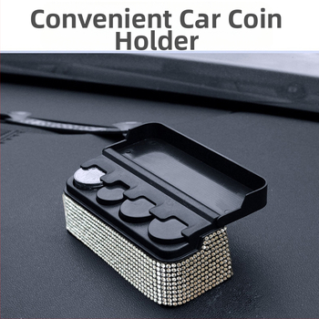 Κουτί αποθήκευσης νομισμάτων αυτοκινήτου με διαμάντια – μικρή θήκη μετρητών, δημιουργικός οργανωτής νομισμάτων, Υλικό: Πλαστικό, Μοντέλο 032, Μάρκα Shangchuang