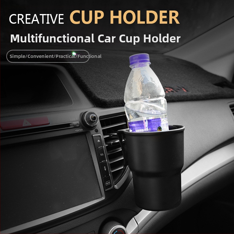 CHISHAN automobilinis daugiafunkcis puodelių laikiklis, montavimas į oro išleidimo angą, PP medžiaga, modelis Naujas puodelių dėklas, suderinamas su oro išleidimo angomis, sėdynės atlošu ir centrinė konsolė