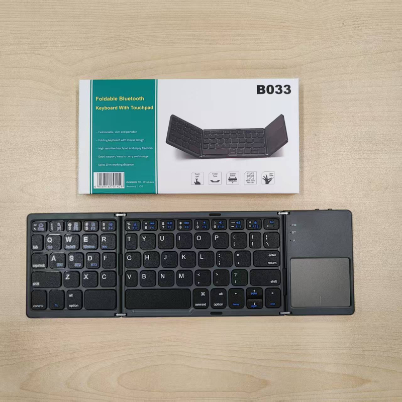 Bežični Bluetooth tipkovnica B033plus za tablete – ergonomski dizajn, mogućnost ispisa logotipa, kompatibilnost s tabletima, Bluetooth sučelje