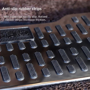 Педал за автомобил от неръждаема стомана, подложка за крак на водача, против подхлъзване, износоустойчива метална платка