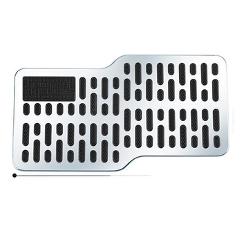 Педал за автомобил от неръждаема стомана, подложка за крак на водача, против подхлъзване, износоустойчива метална платка