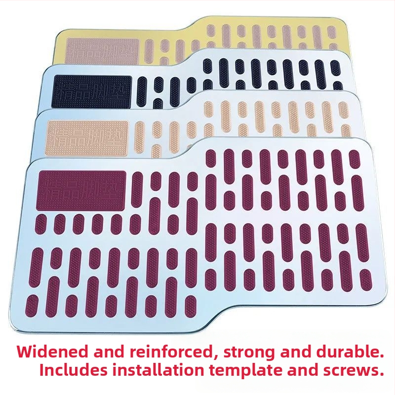 Педал за автомобил от неръждаема стомана, подложка за крак на водача, против подхлъзване, износоустойчива метална платка