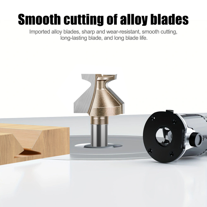 Φρέζα με άξονα R8 για κυκλική κάμψη τόξου και διαμόρφωση· κατάλληλη για ξύλο, MDF, συνθετικά πάνελ και λαμινέιτ