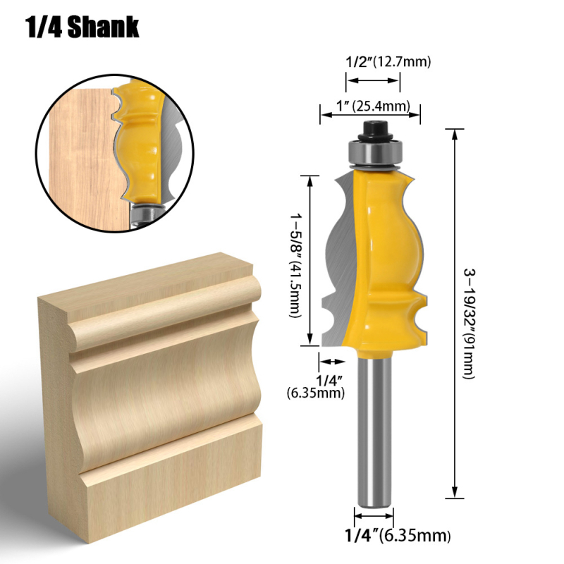 Φρεζάκι για ξυλουργική με σχήμα φιστέιλ, για CNC/μηχανές χάραξης; κατάλληλο για ξύλο, MDF, συνθετικά πάνελ και λαμινάτ