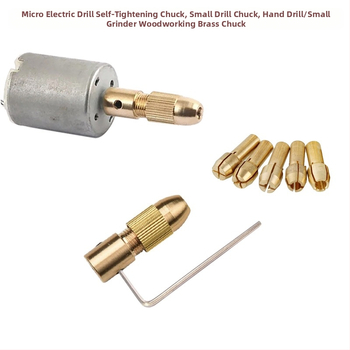 Мини електрически патронник за бормашина със самозатягаща глава; подходящ за ръчна бормашина за дървообработване; Материал: сандалово дърво